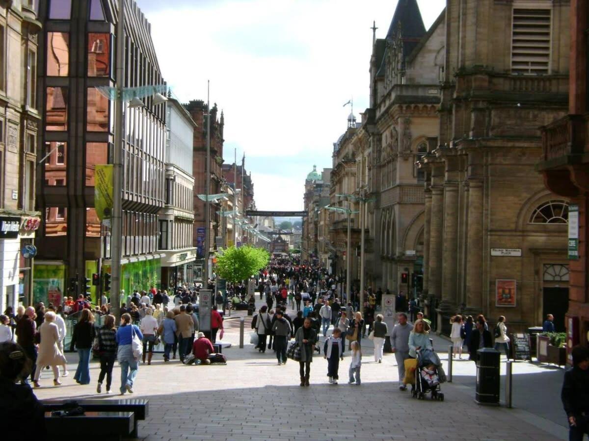 City Centre Apartment W Parking & Hyperoptic Wifi Glasgow Zewnętrze zdjęcie