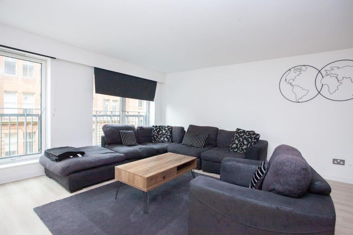 City Centre Apartment W Parking & Hyperoptic Wifi Glasgow Zewnętrze zdjęcie